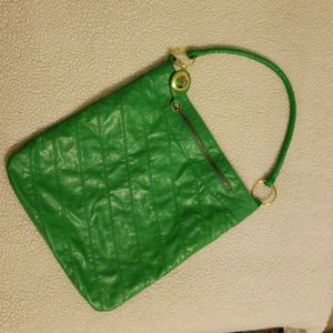 Green shoulder bag